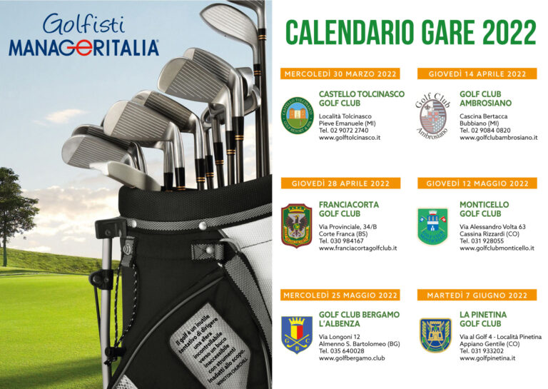 Locandina Golf Manageritalia 2022 - prima parte