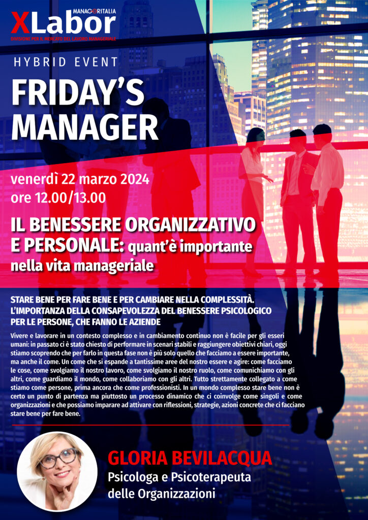 Locandina XLabor - Friday's Manager