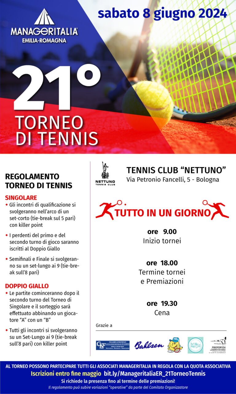 Manageritalia Emilia Romagna Torneo Tennis 2024