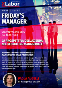 Locandina Friday's-Manager 19 aprile 2024