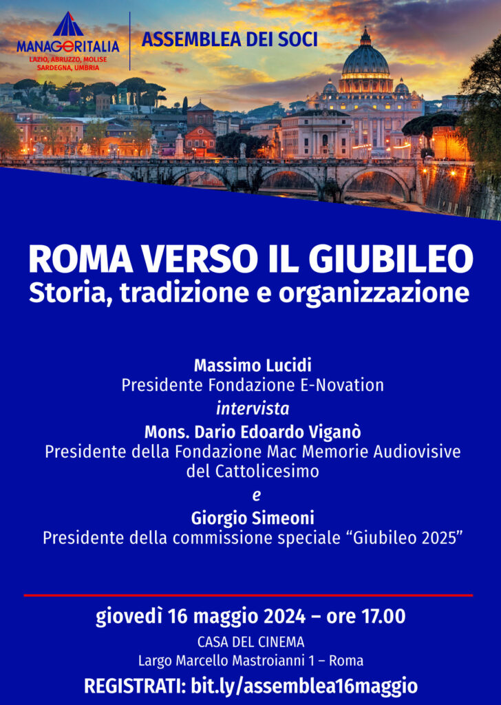 Locandina Assemblea Manageritalia Lazio 16 maggio 2024
