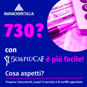 50&più caf servizio assistenza fiscale Manageritalia