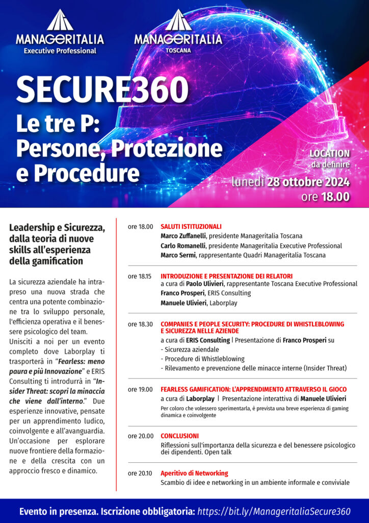 Locandiba evento Manageritalia Toscana e Executive Professional - sicurezza informatica