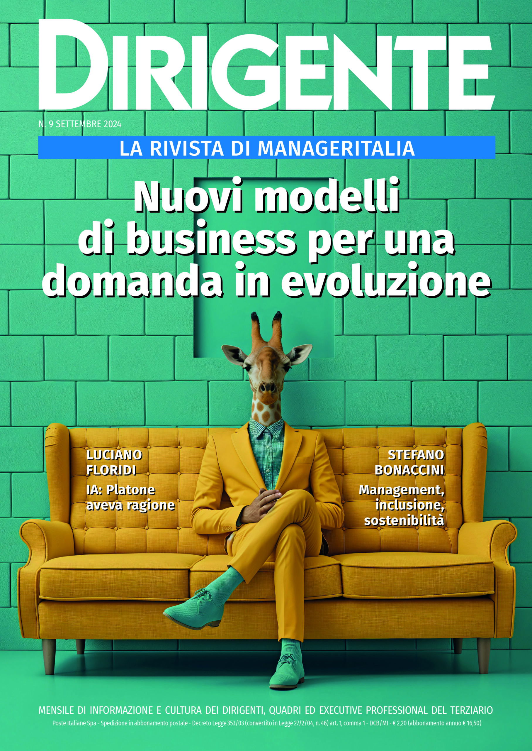 Copertina DIrigente settembre 2024, la rivista di Manageritalia