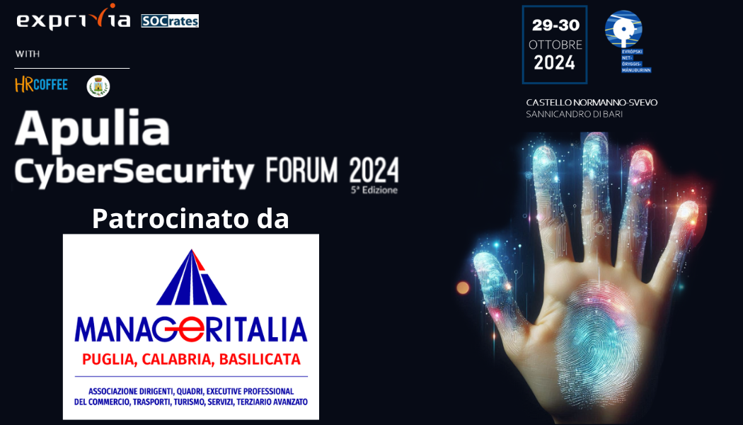 apulia cybersecurity forum patrocinio manageritalia puglia calabria basilicata