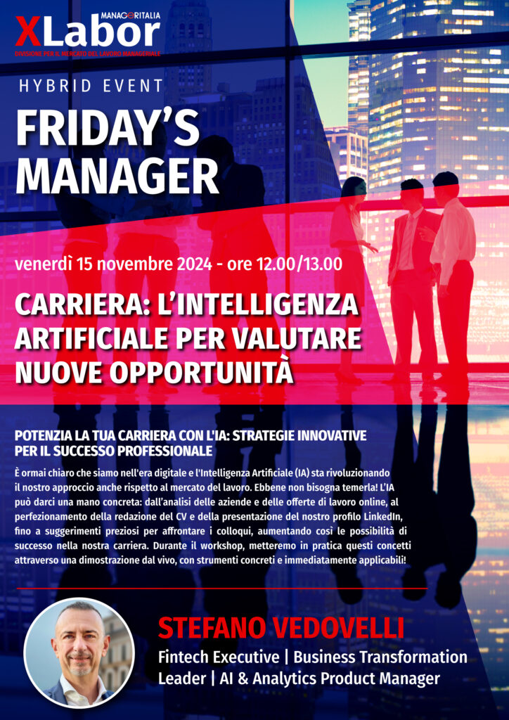 Locandina Friday's Manager XLabor