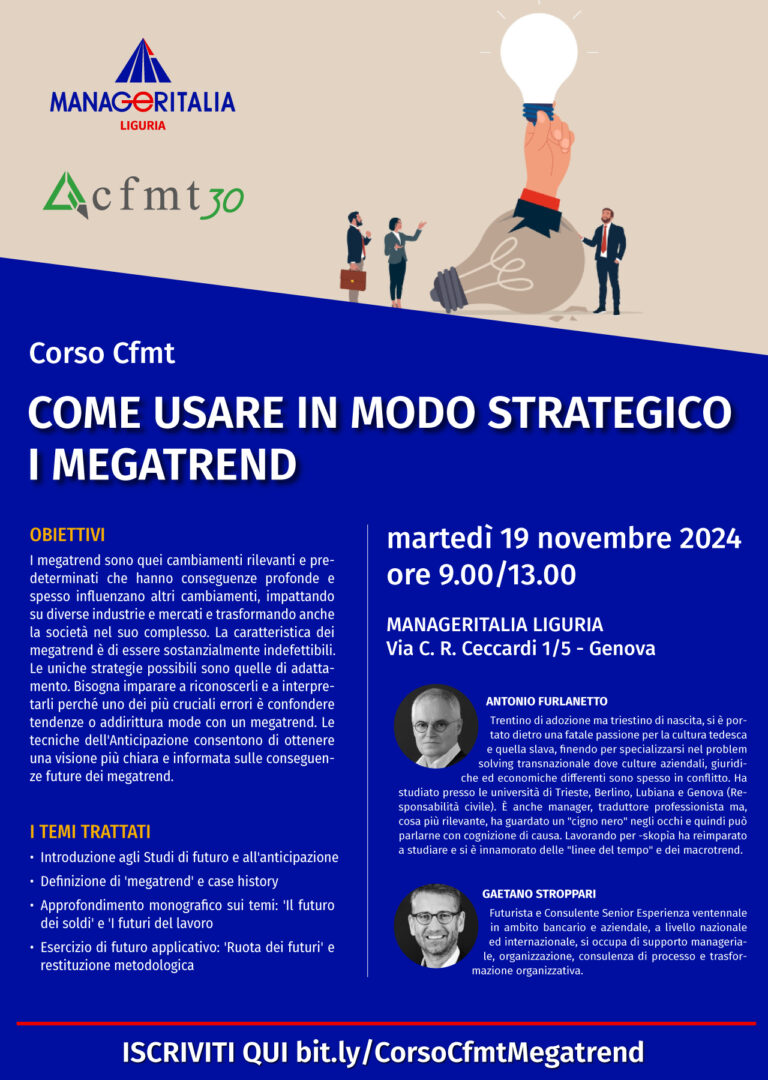 Locandina formazione CFMT Manageritalia Liguria