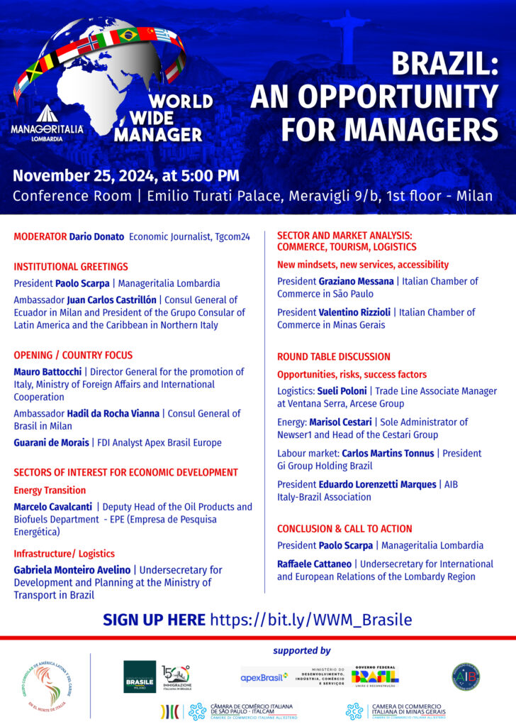 Locandina World Wide Manager - Brasile English version