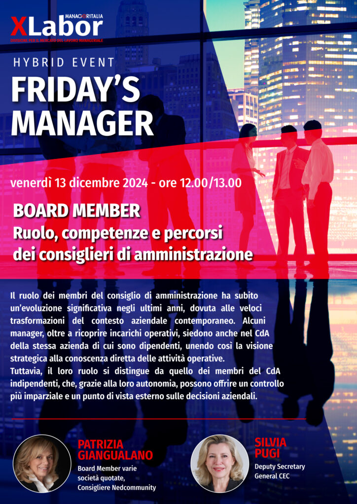 Locandina Friday's Manager Xlabor 13dic2024