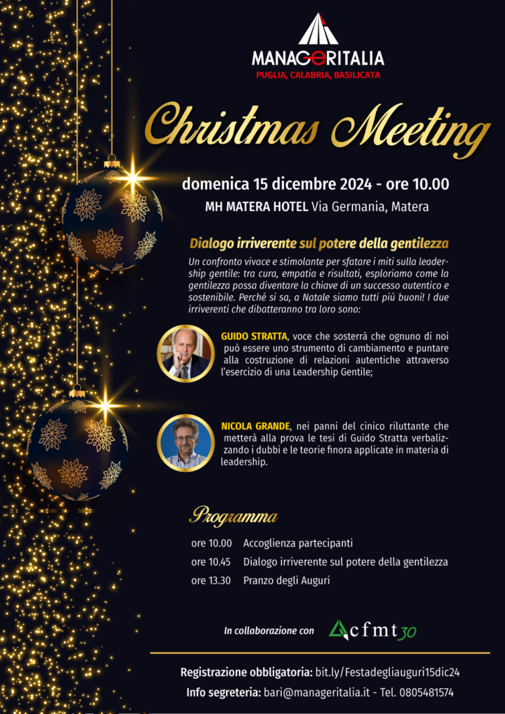 Locandina Natale Manageritalia Puglia e Cfmt