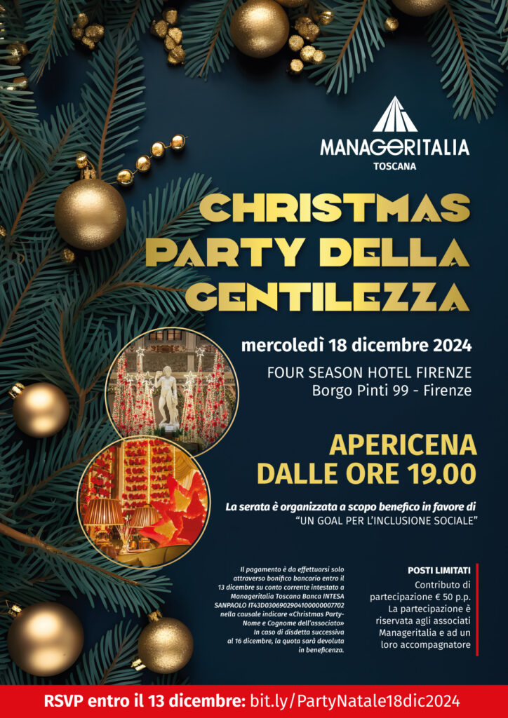 Locandina Natale 2024 Manageritalia Toscana