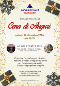 Locandina evento Manageritalia Trentino-Alto Adige